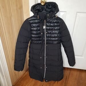 Big Chill Black Puffer Coat with Hood